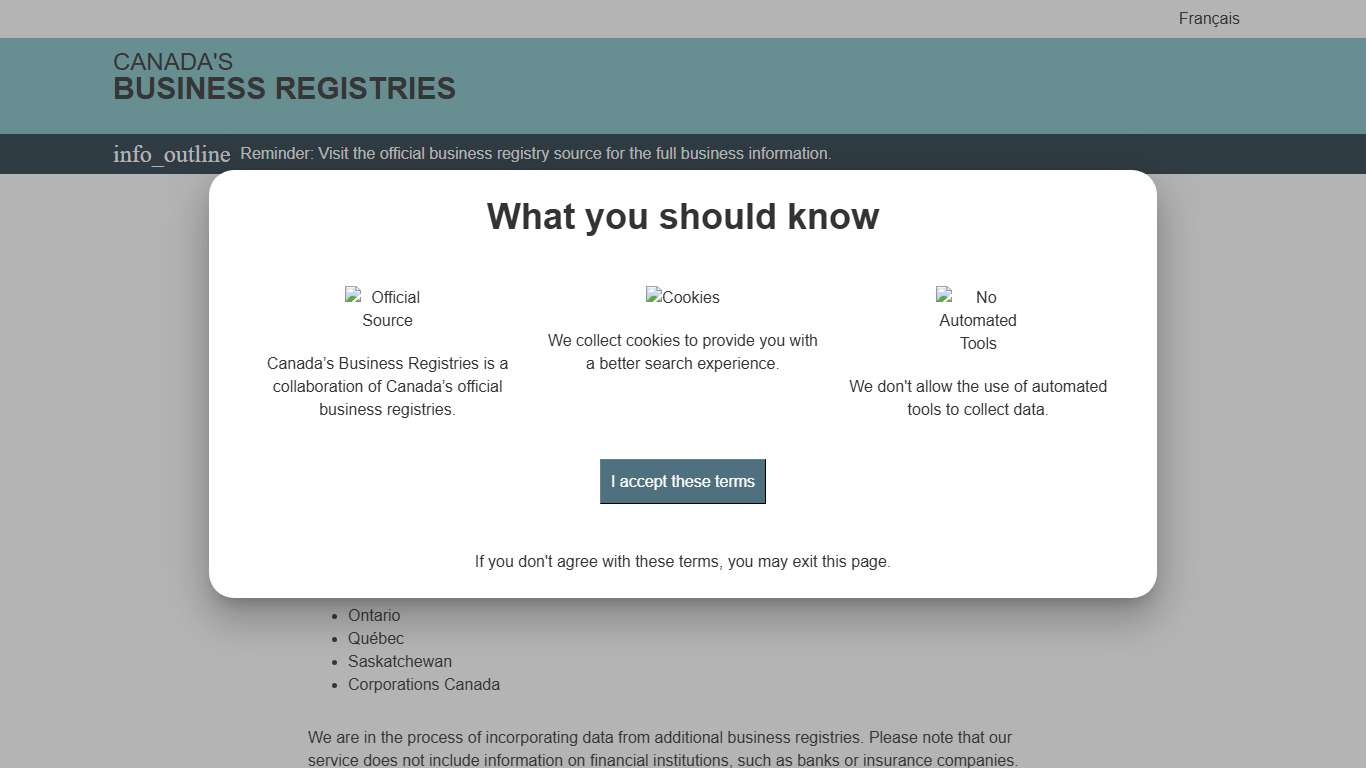Canada's Business Registries